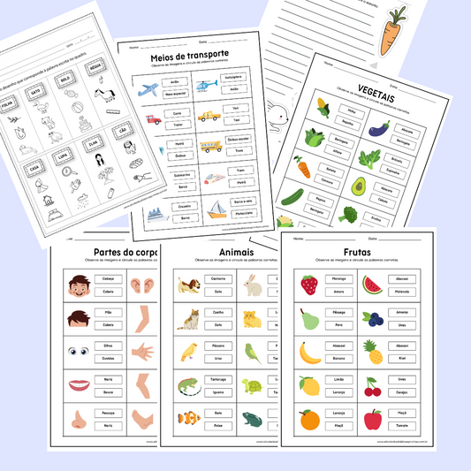 Atividades de Português para alfabetização - 1º ano