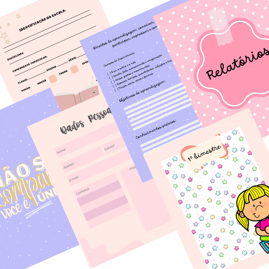 Planner para professores "Estrelas de luz"