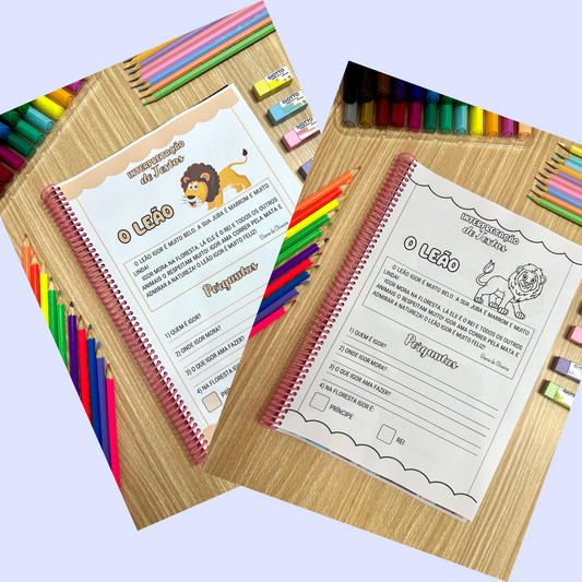 Apostila de textos e atividades de Interpretação para 1º e 2º anos / Interpretação de texto para alfabetização