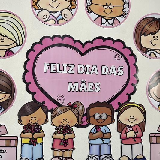 Painel Dia das Mães para Escola (Decoração Completa)