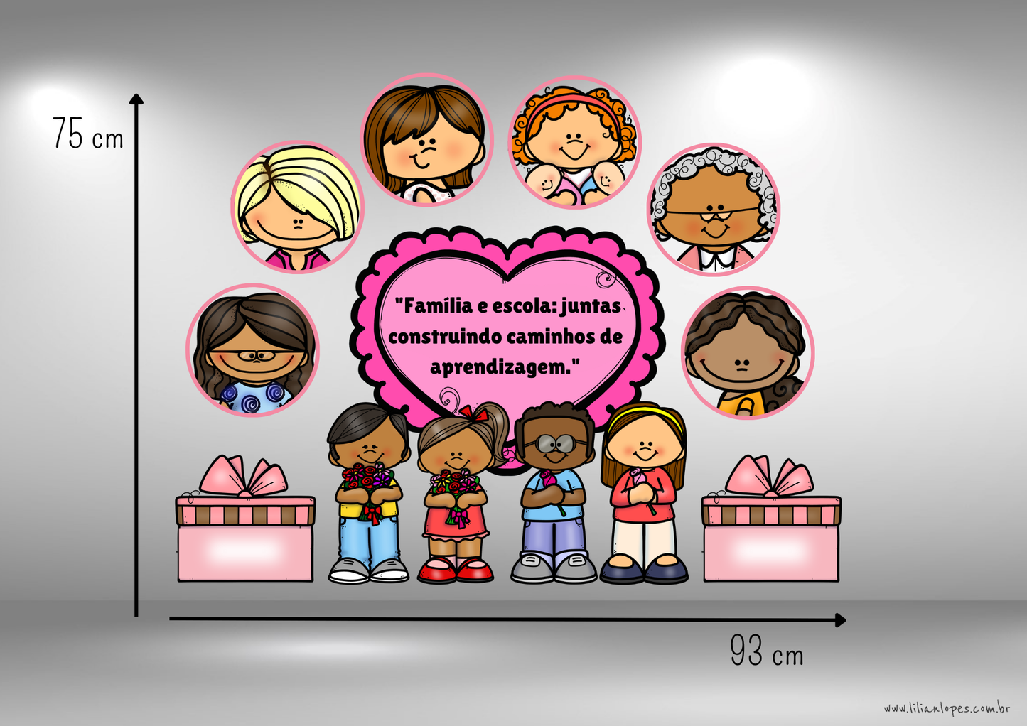 Painel Dia da Família na Escola – Pronto para Montar