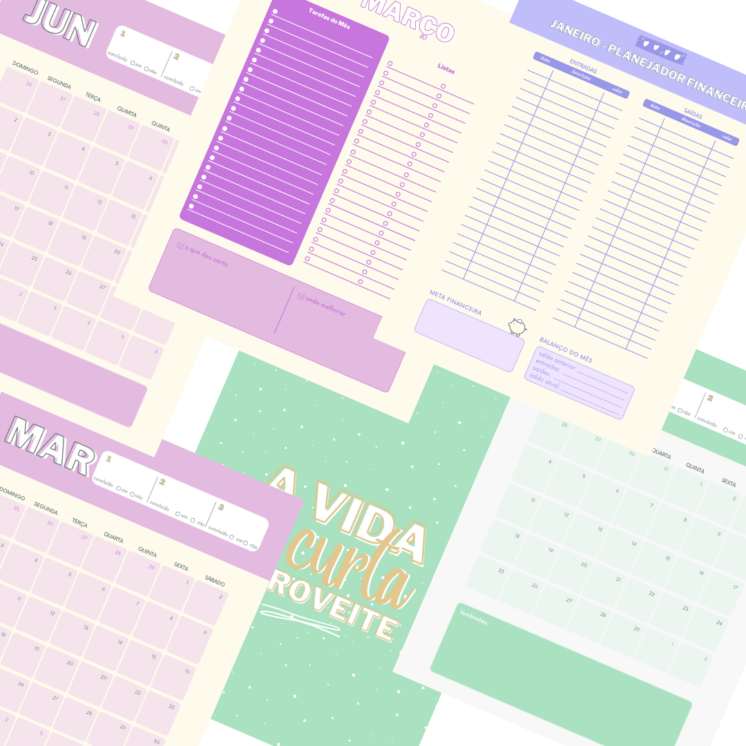 Planner para professores "Estrelas de luz"