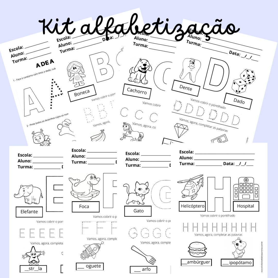 Kit alfabetização