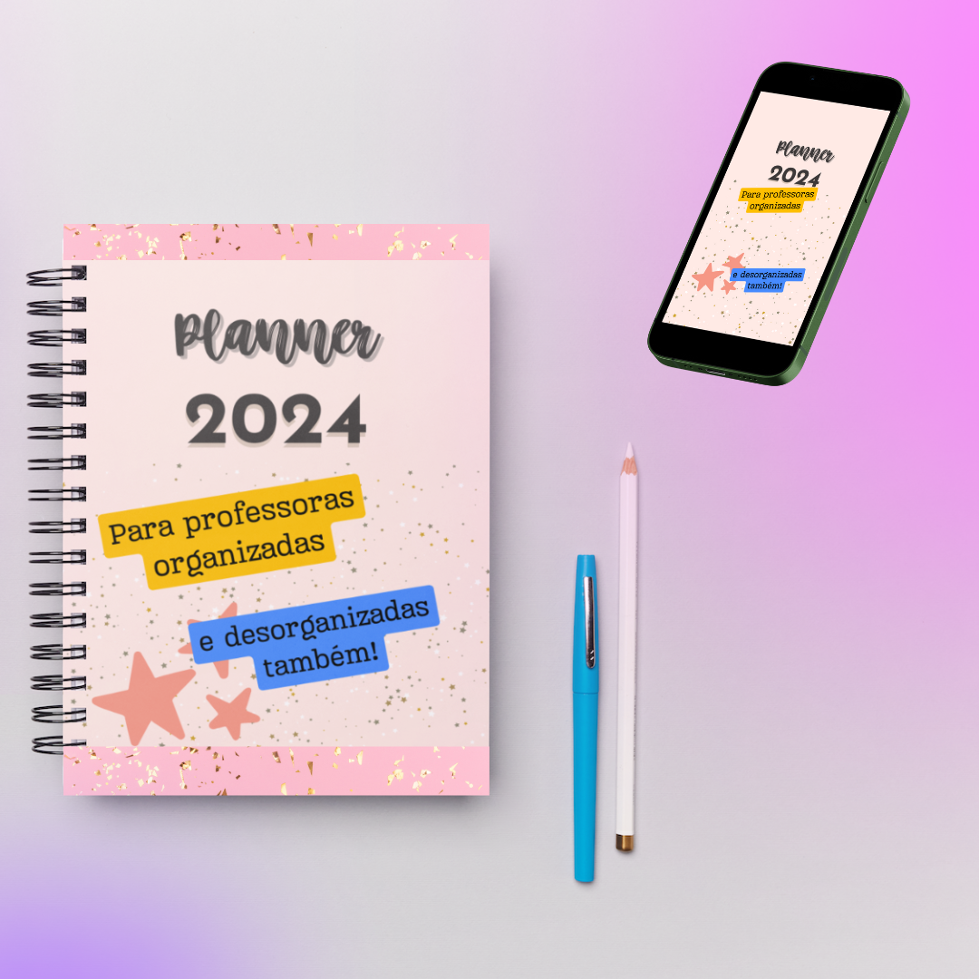 Planner para professores "Estrelas de luz"