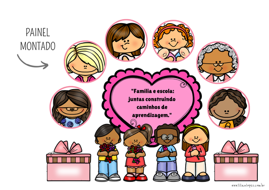 Painel Dia da Família na Escola – Pronto para Montar