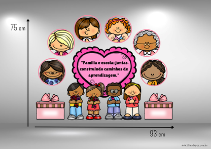 Painel Dia da Família na Escola – Pronto para Montar