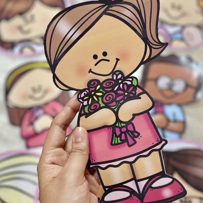 Painel Dia das Mães para Escola  (Decoração Completa)